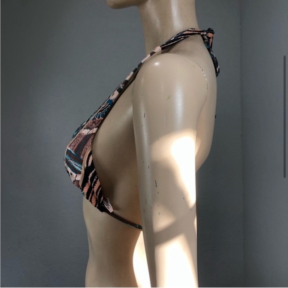 Victoria’s Secret swimsuit top strap tie multi color boho size:S - Picture 3 of 12